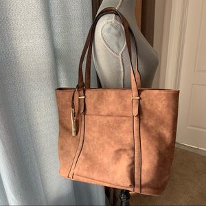 Brown Suede Tote